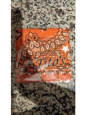 Orange Paisley Bandana